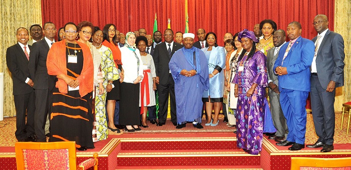 Les Ministres Africains De Lenvironnement Chez Ali Bongo Ginewsexpress 