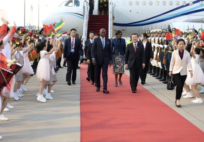 Le Président Gabonais et la Première Dame en visite à Beijing pour le Sommet FOCAC 2024