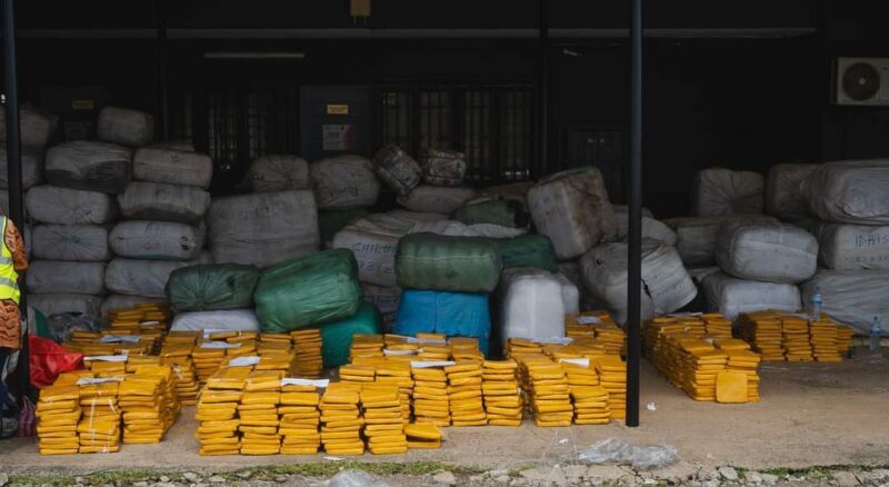 Douanes gabonaises : Record Saisie de 1,4 tonne de cannabis à Libreville